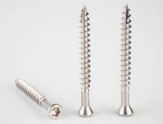 Sekrup Chipboard Drive Bintang A2 A4 Stainless Steel Dengan 6 Nibs Decking