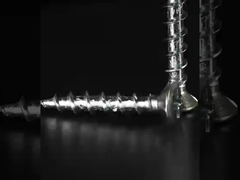 Pvc Window Self Tapping Screws Benang kasar datar di atas kepala Csk dengan 4 tulang rusuk kecil